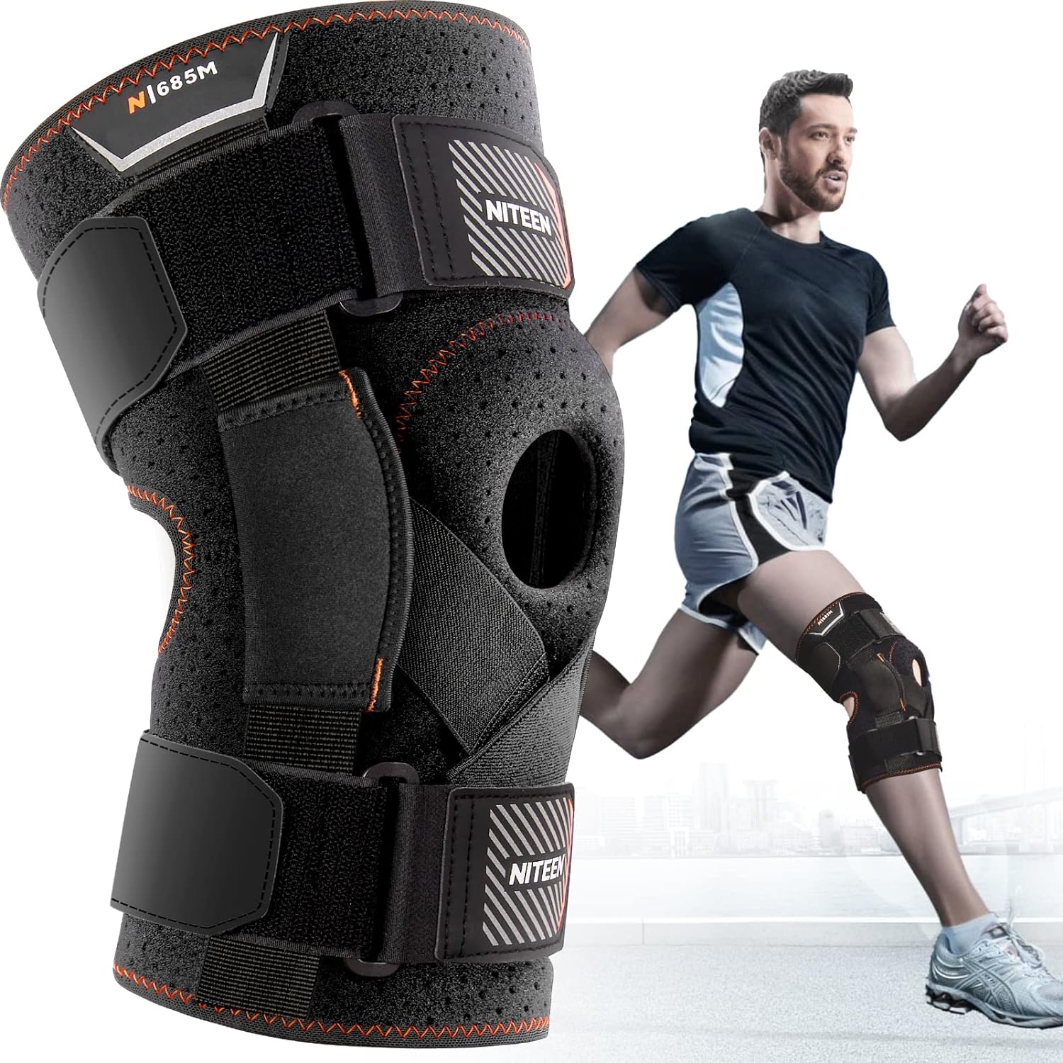 Orthopädische Knieorthese mit Gelenk REAQER ROM Post OP: Knie-Wegfahrsperre & perfekte Unterstützung